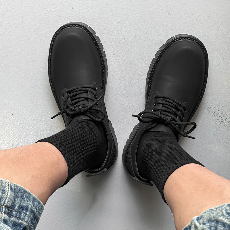 WEISHIBANGWEI Casual Shoes Men's Black-5