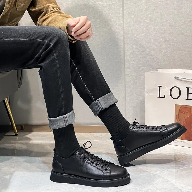 WEISHIBANGWEI Casual Shoes Men's Black-2