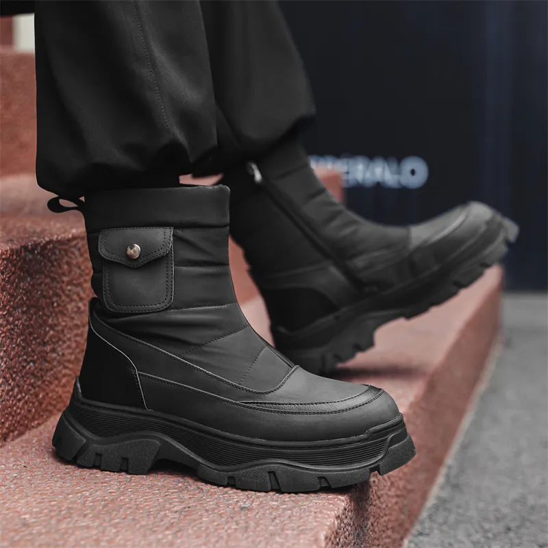 WEISHIBANGWEI Snow Boots Men-3