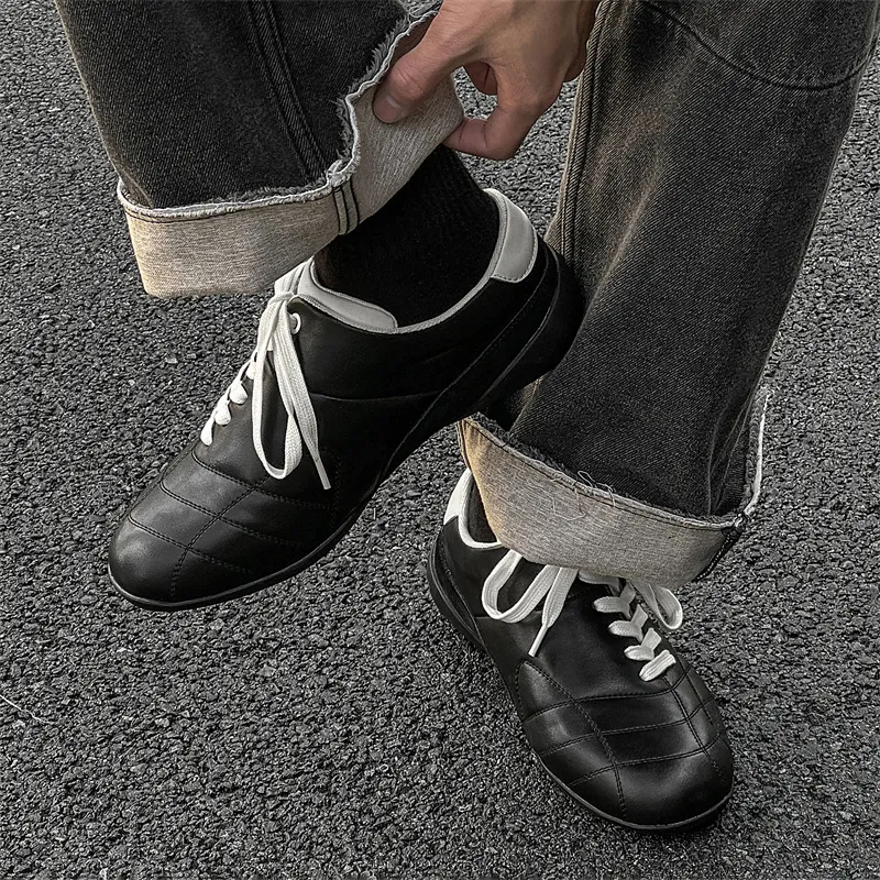 WEISHIBANGWEI Low Top Casual Shoes Unisex Black-4
