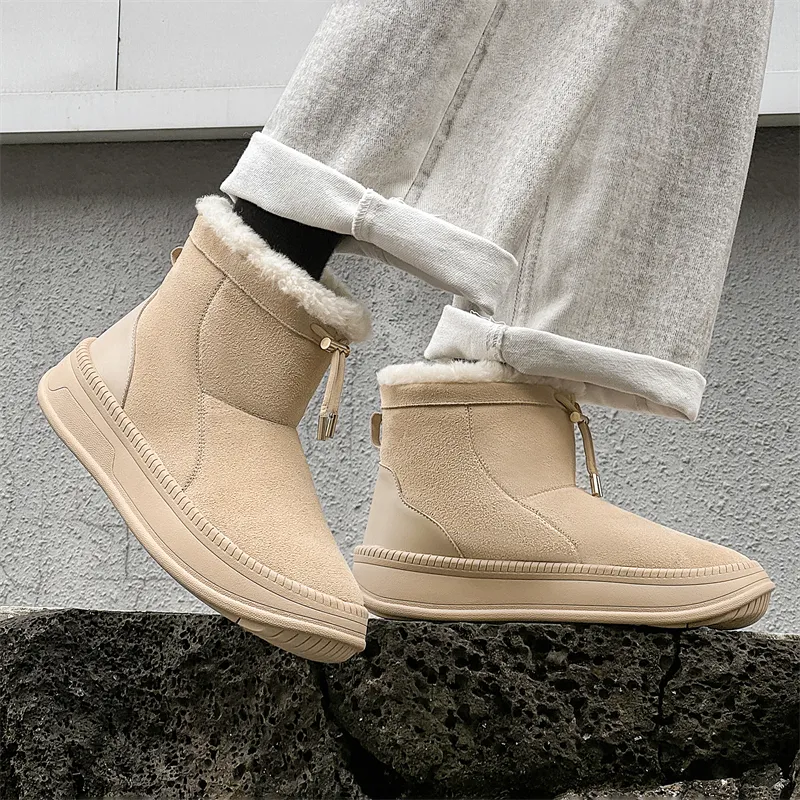 WEISHIBANGWEI Warm Anti Slip And Wear Resistant Short Snow Boots Unisex-21