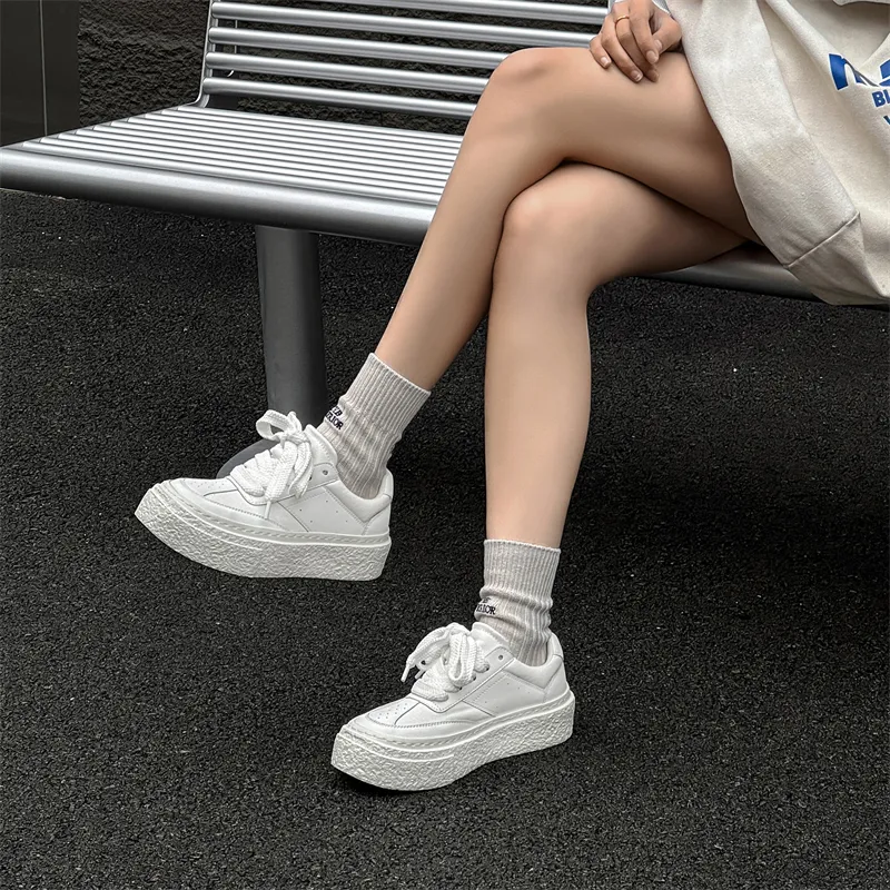 WEISHIBANGWEI Skateboard Shoes Unisex White-10