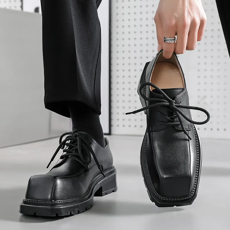 WEISHIBANGWEI Casual Shoes Men's Black-5