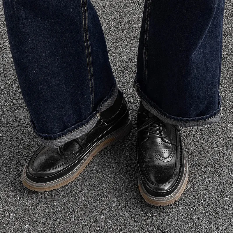 WEISHIBANGWEI Casual Shoes Men's Black-6
