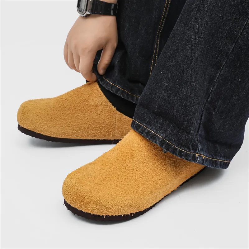 WEISHIBANGWEI Rubber Sole Slip Resistant Closed Toe Slippers Unisex Yellow-1