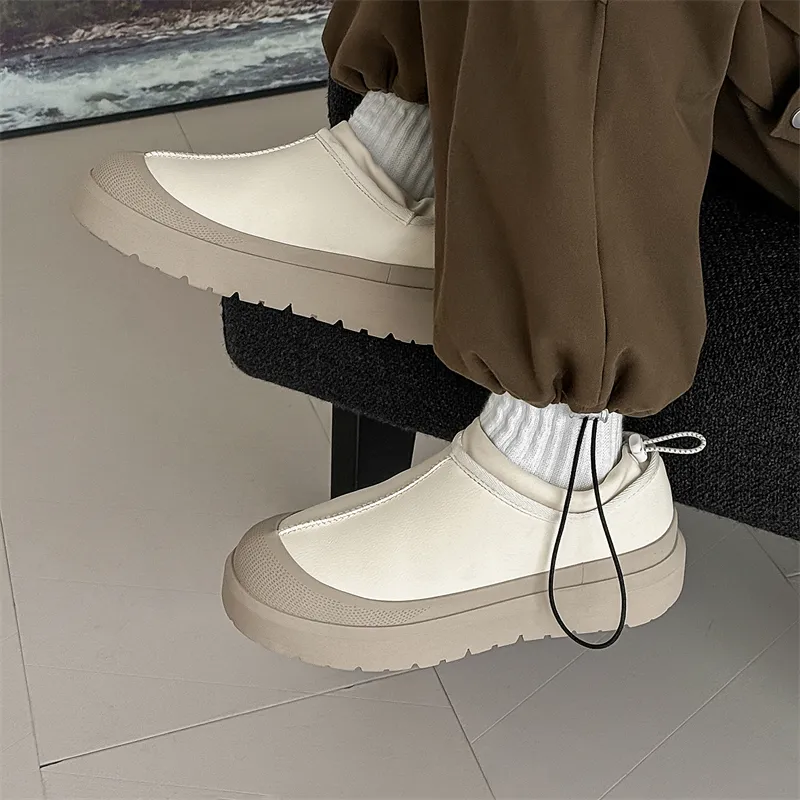 WEISHIBANGWEI Warm Slip Resistant Ankle Length Snow Boots Unisex-8