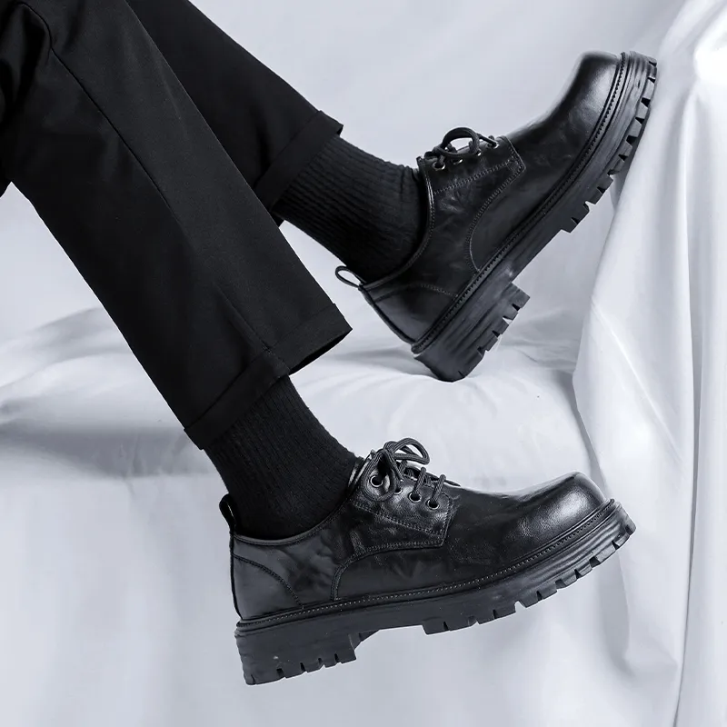 WEISHIBANGWEI Casual Shoes Men's Black-4