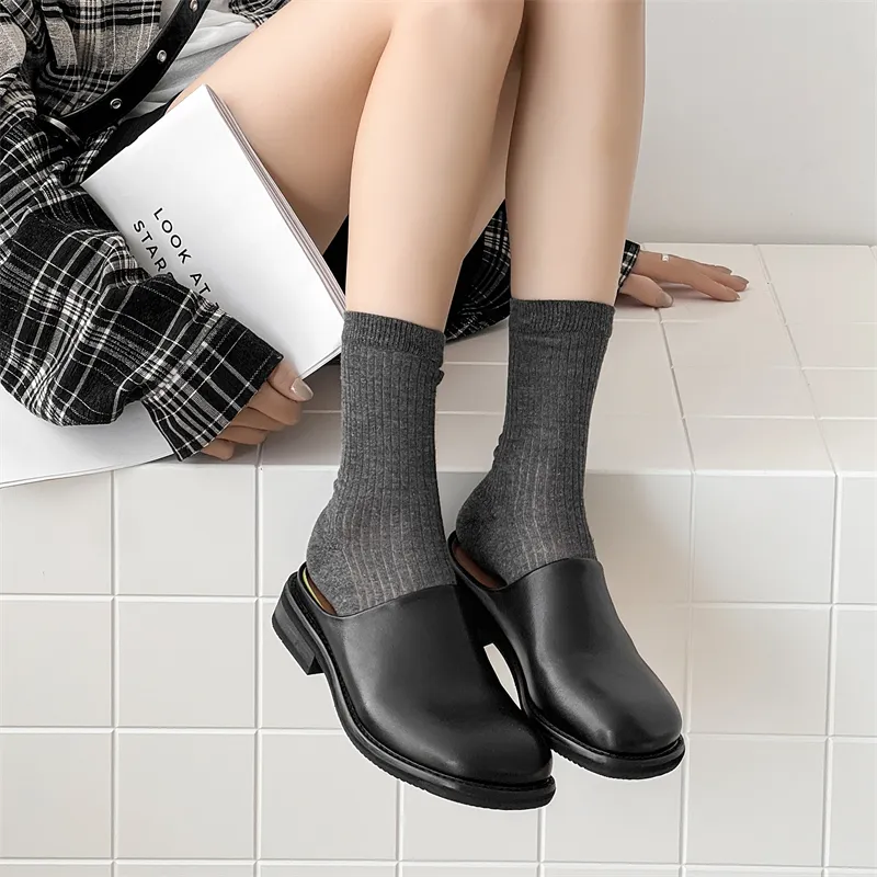 WEISHIBANGWEI Closed Toe Slippers Unisex Black-8