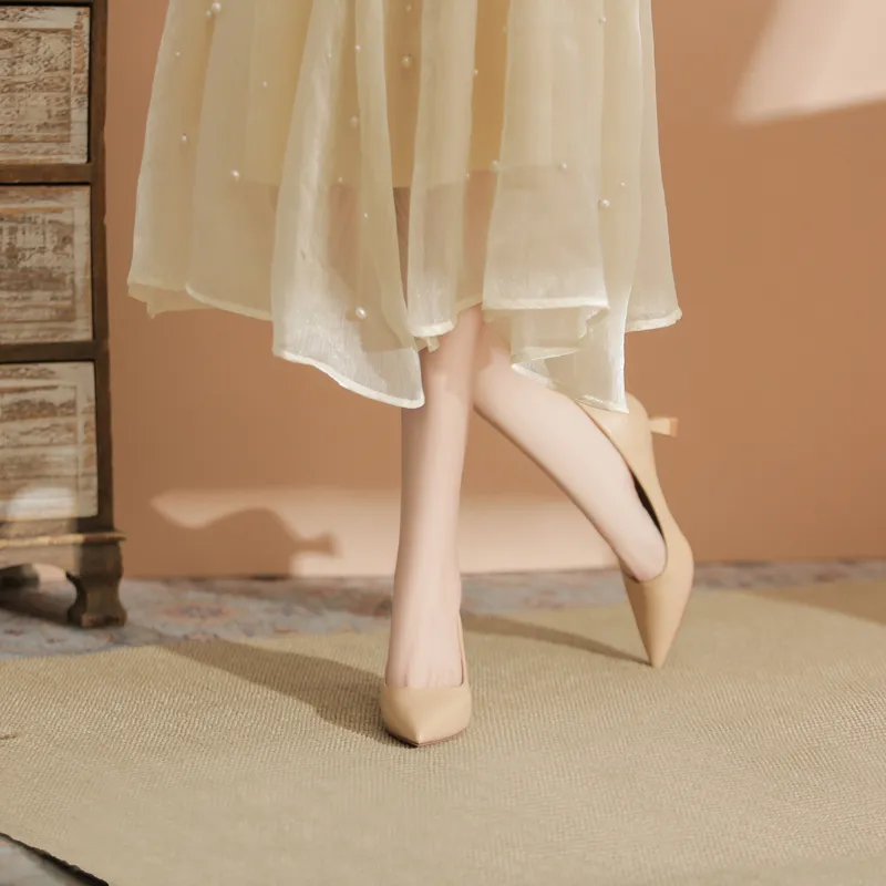 WEISHIBANGWEI Slim Heel High Heels Women's-8