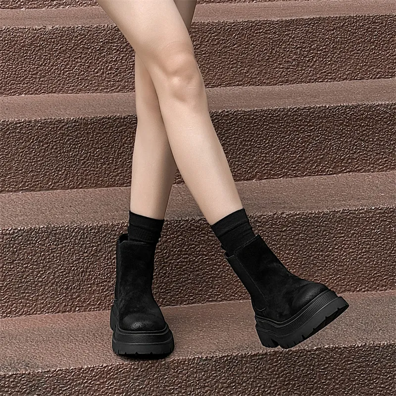 WEISHIBANGWEI Short Chelsea Boots Unisex-3