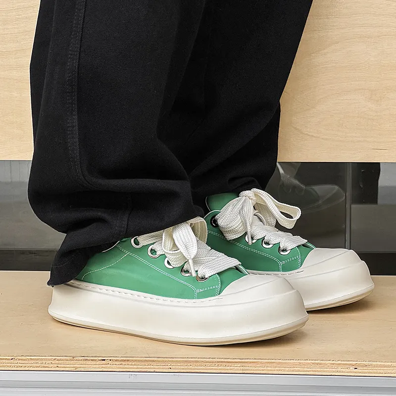 WEISHIBANGWEI Low Top Skateboard Shoes Men's Green-2
