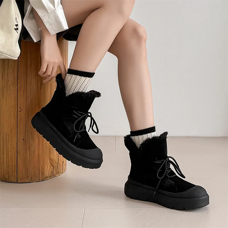 WEISHIBANGWEI Warm Slip Resistant Coverage Short Snow Boots Unisex-11