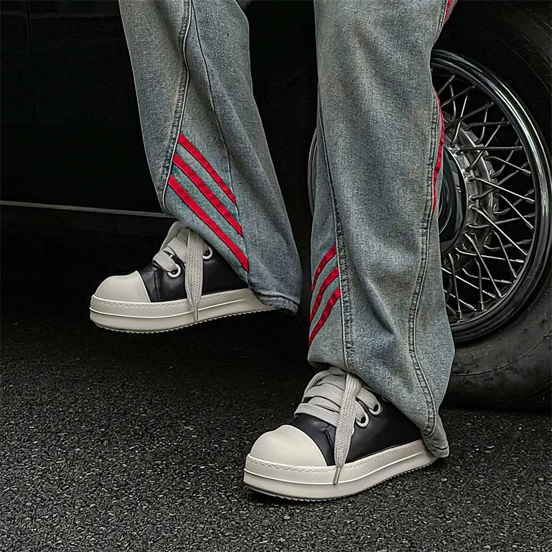 WEISHIBANGWEI Low Top Skateboard Shoes Unisex Black-5