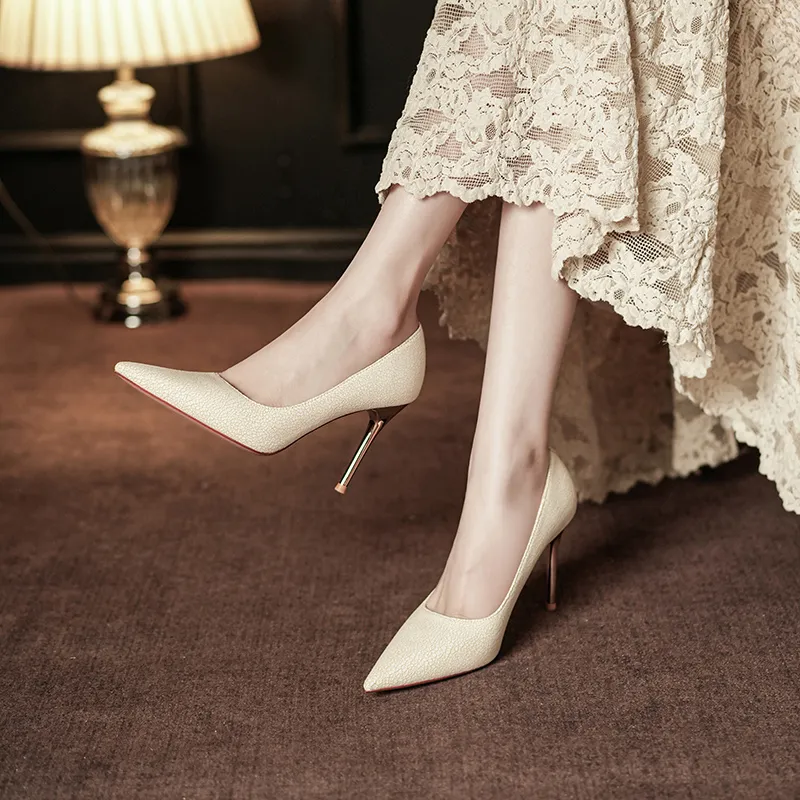 WEISHIBANGWEI Slim Heel High Heels Women's-7