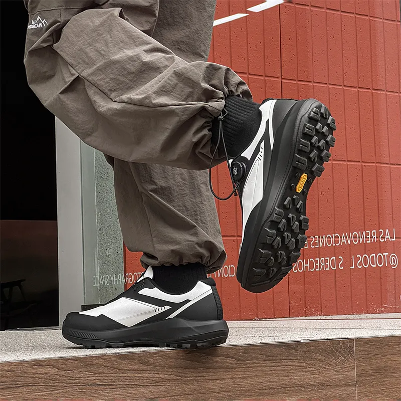 WEISHIBANGWEI Anti Slip Wear Resistant Low Top Running Shoes Men's White-5
