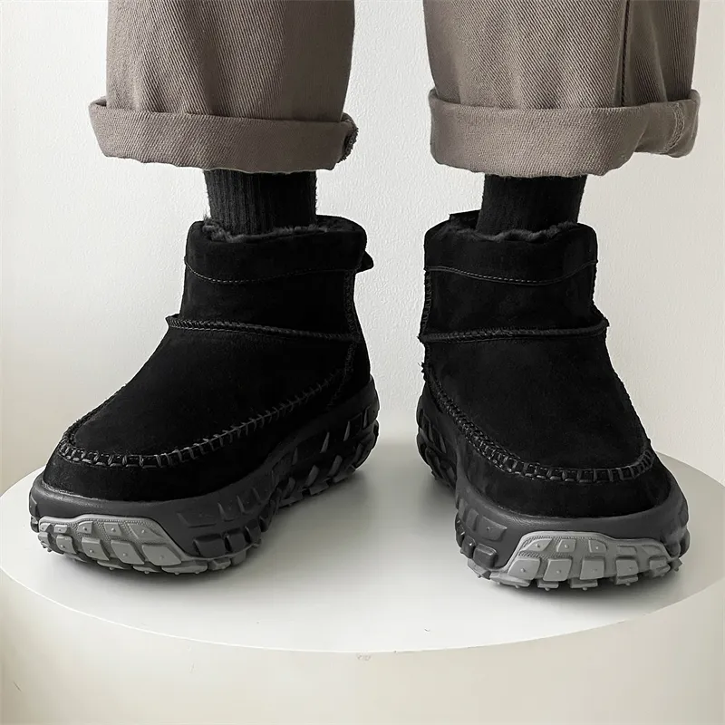 WEISHIBANGWEI Warm Slip Resistant Short Snow Boots Unisex-11