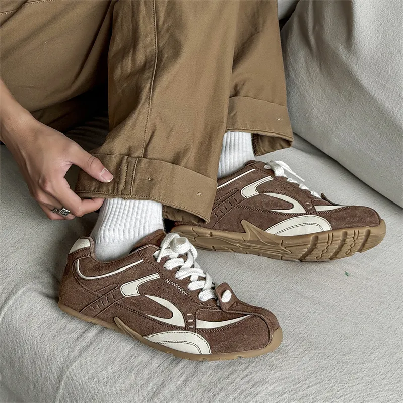 WEISHIBANGWEI Low Top Casual Shoes Men's Khaki-2