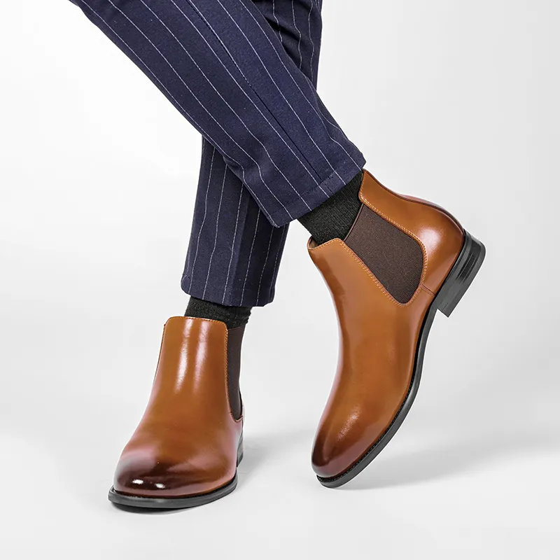 WEISHIBANGWEI Chelsea Boots Men's-10
