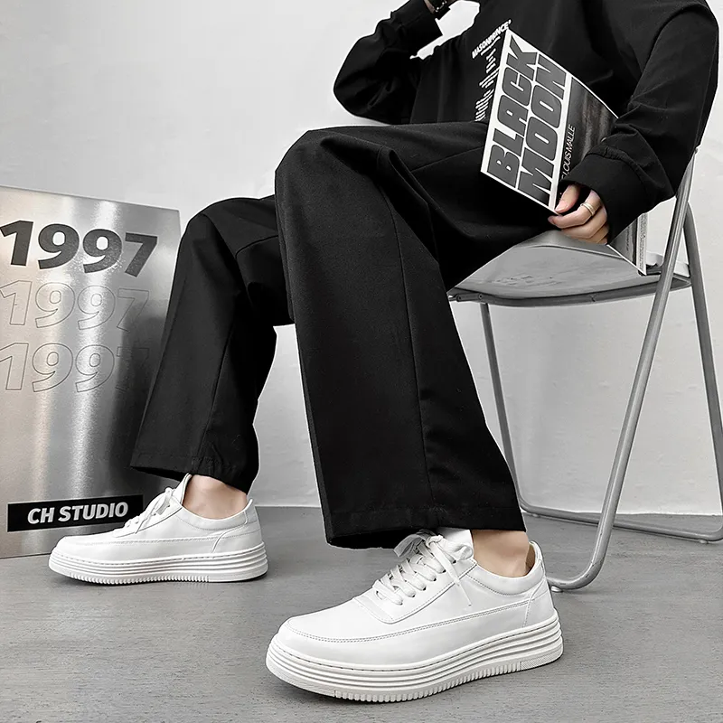 WEISHIBANGWEI Men's Casual Shoes Men's White-1
