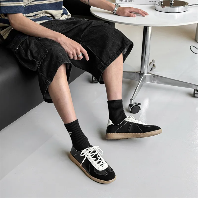 WEISHIBANGWEI Skateboard Shoes Unisex Black-3