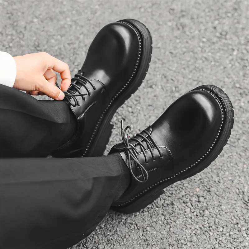 WEISHIBANGWEI Casual Shoes Men's Black-5