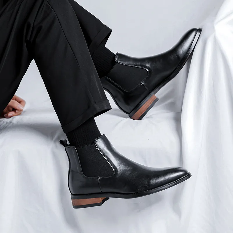WEISHIBANGWEI Short Chelsea Boots Men's-9