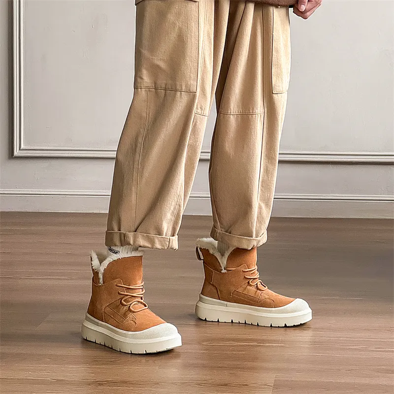 WEISHIBANGWEI Warm Slip Resistant Coverage Short Snow Boots Unisex-5