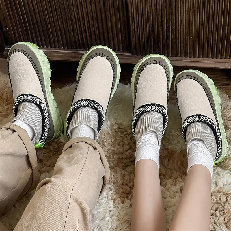 WEISHIBANGWEI Warm Slip Resistant Coverage Short Snow Boots Unisex-17