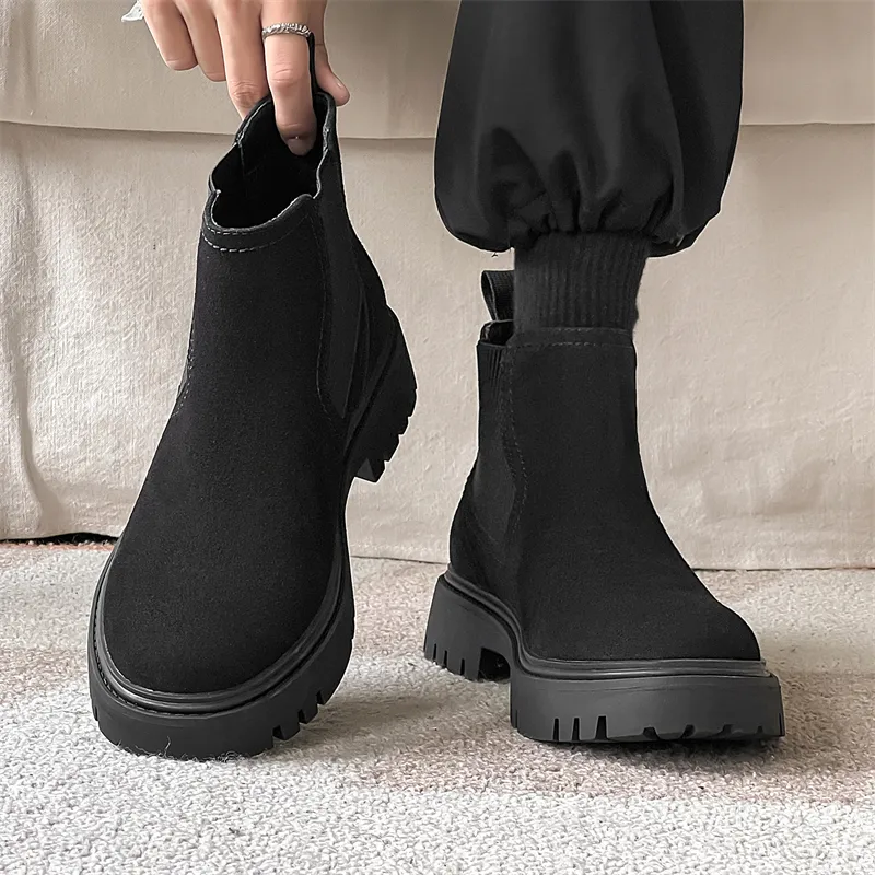WEISHIBANGWEI Chelsea Boots Men's-1