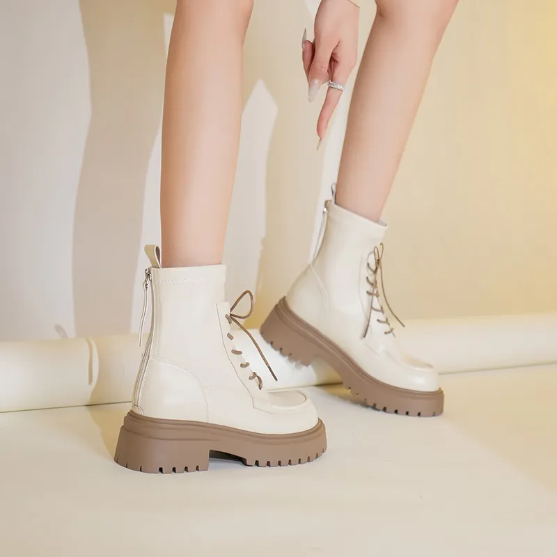 WEISHIBANGWEI Short Martin Boot Women's-3
