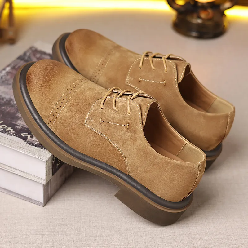 WEISHIBANGWEI Casual Shoes Men's Yellow-4