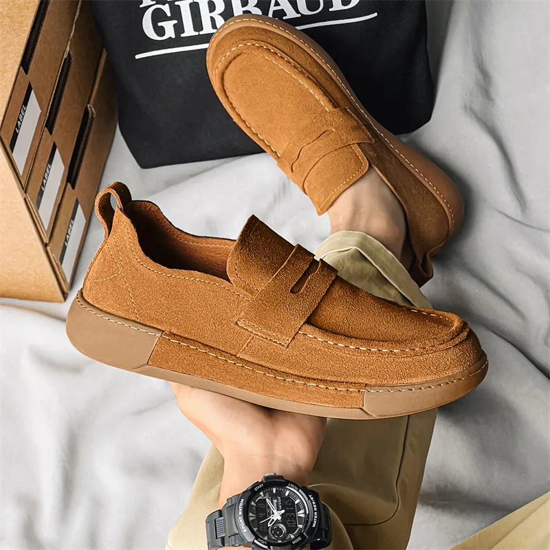 WEISHIBANGWEI Loafers Medium Heel Men's-2