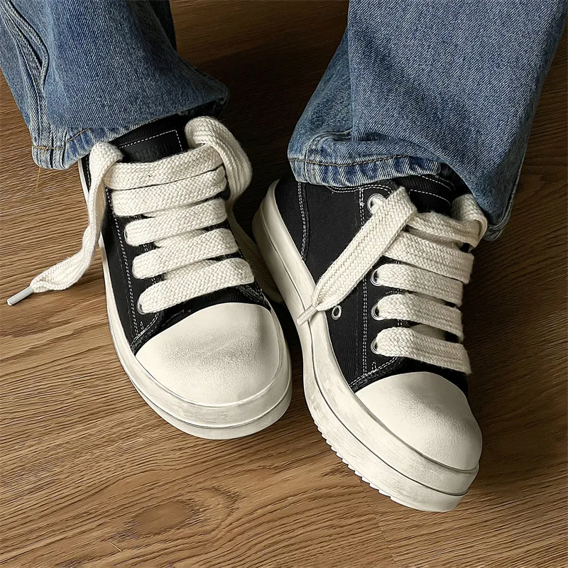 WEISHIBANGWEI Low Top Canvas Shoes Men's-6