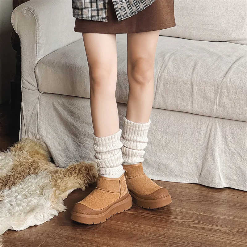 WEISHIBANGWEI Short Snow Boots Unisex-14