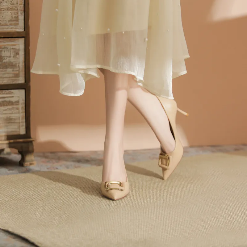 WEISHIBANGWEI Slim Heel High Heels Women's-10