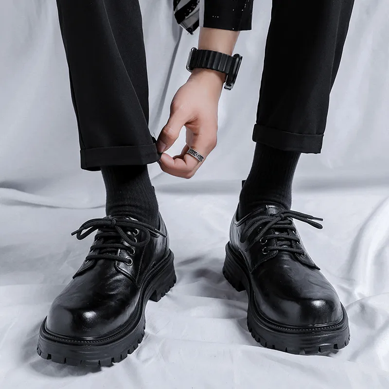 WEISHIBANGWEI Casual Shoes Men's Black-3