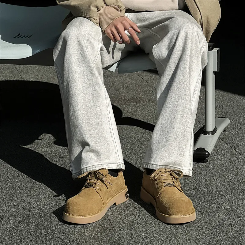 WEISHIBANGWEI Casual Shoes Men's Yellow-3