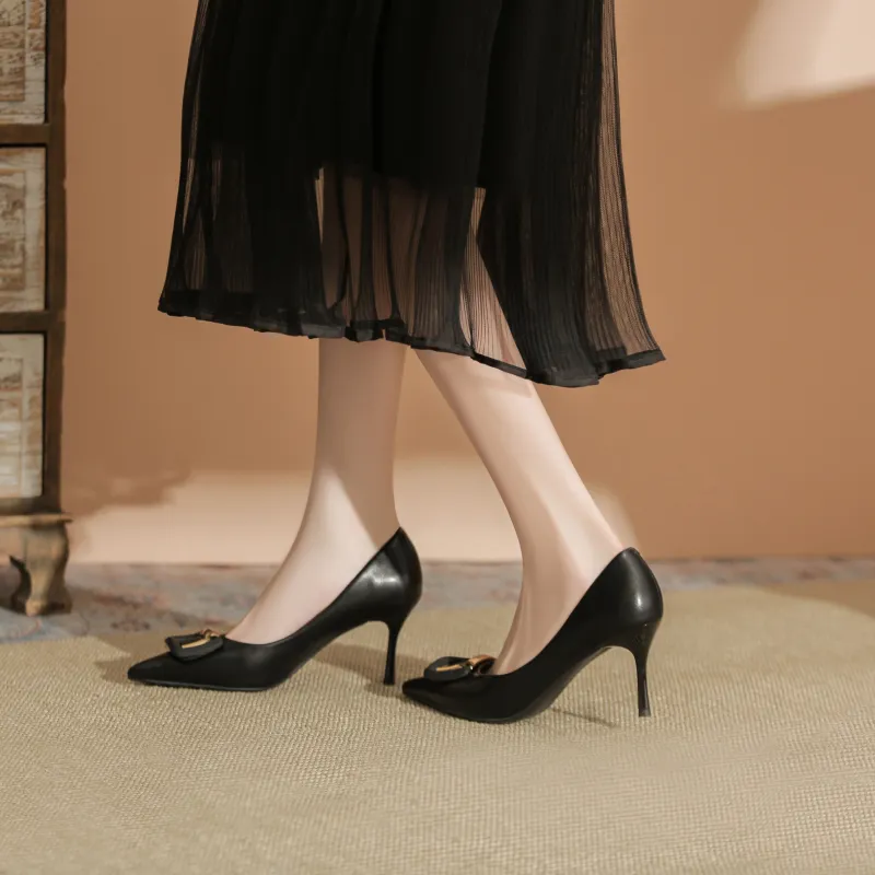WEISHIBANGWEI Slim Heel High Heels Women's-18
