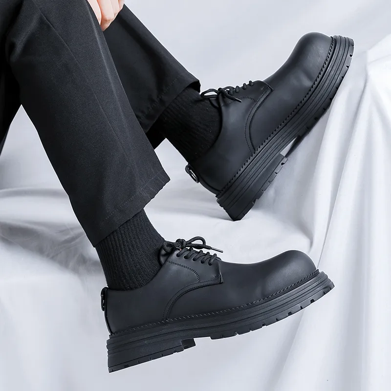 WEISHIBANGWEI Casual Shoes Men's Black-4