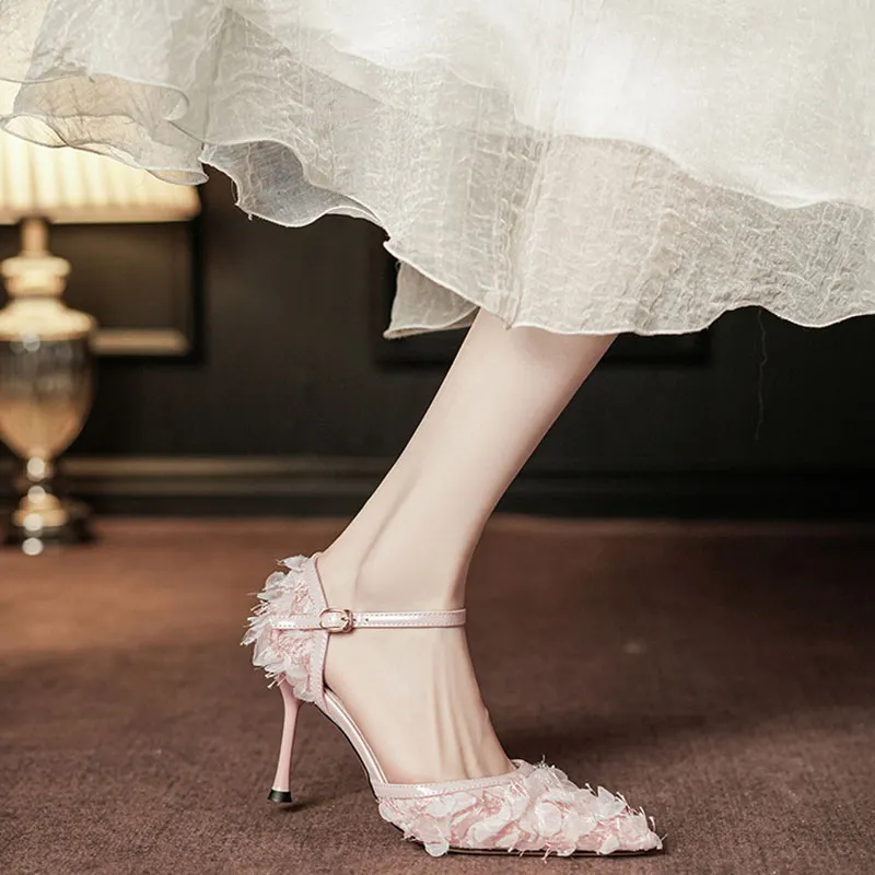 WEISHIBANGWEI Slim Heel High Heels Women's-1