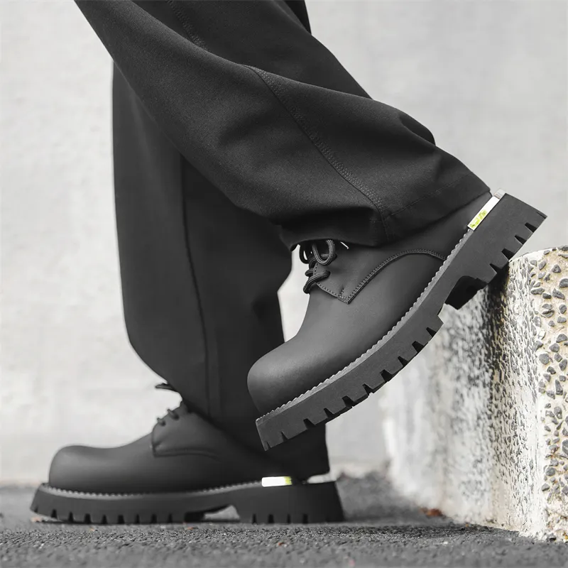 WEISHIBANGWEI Casual Shoes Men's Black-3