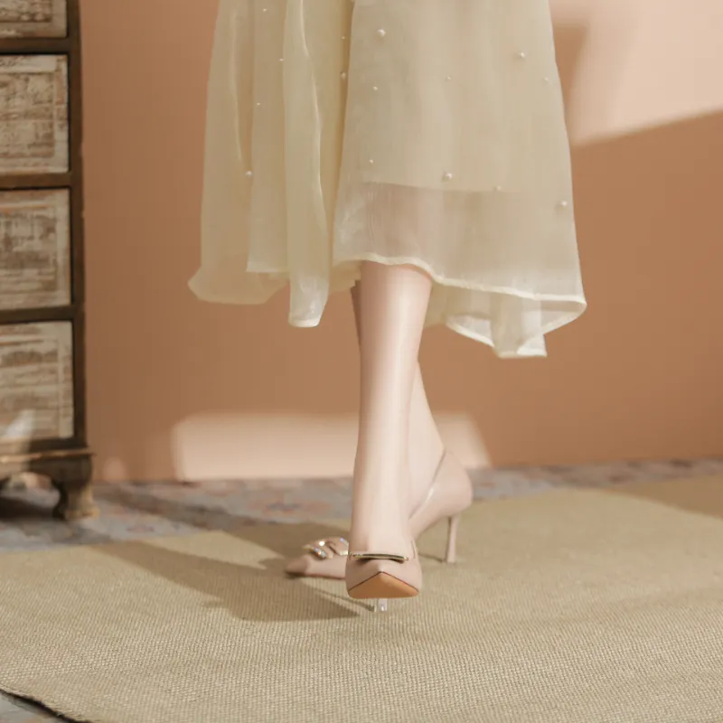 WEISHIBANGWEI Slim Heel High Heels Women's-13