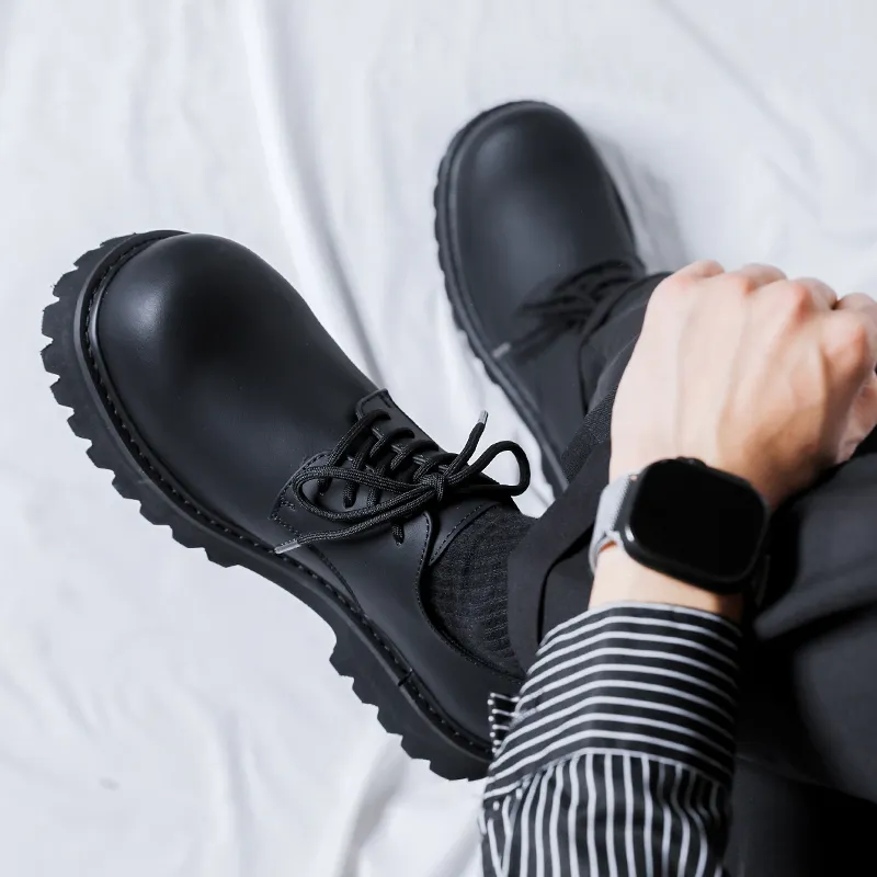 WEISHIBANGWEI Casual Shoes Men's Black-8