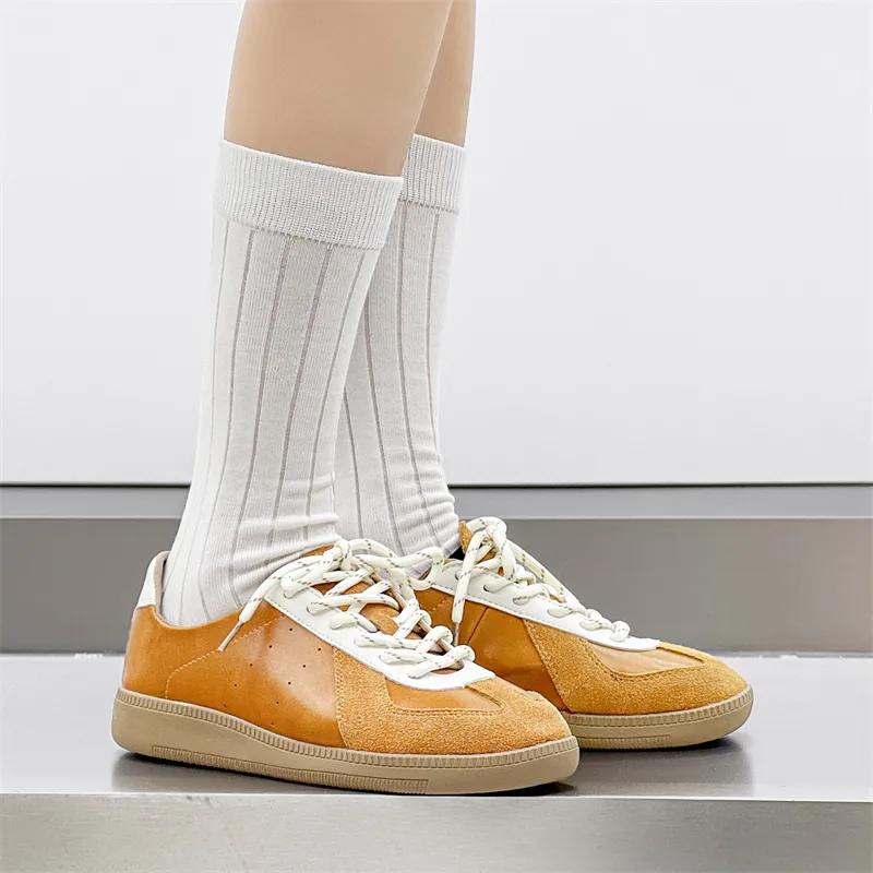 WEISHIBANGWEI Skateboard Shoes Unisex Yellow-11