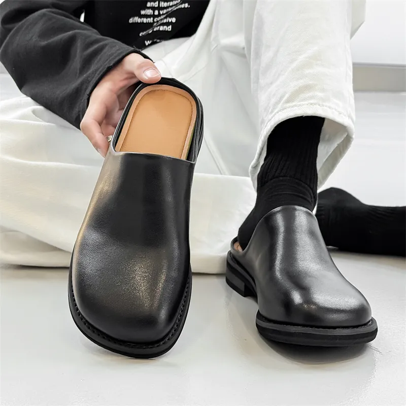 WEISHIBANGWEI Closed Toe Slippers Unisex Black-2