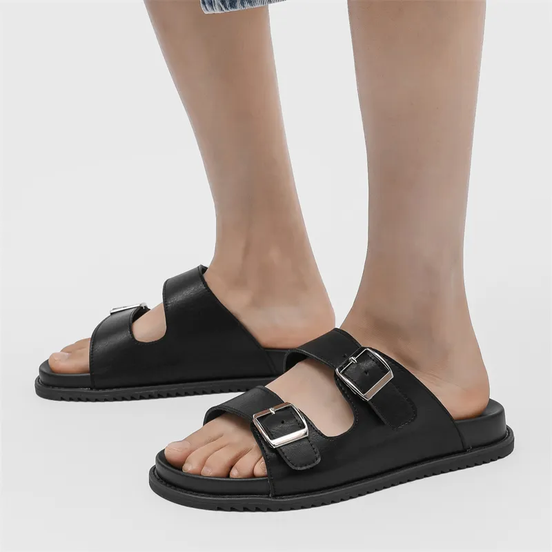 WEISHIBANGWEI Slip Resistant Odor Resistant Slide Slippers Men's Black-1