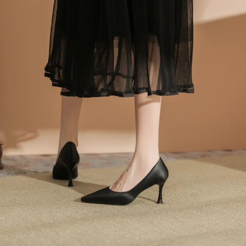 WEISHIBANGWEI Slim Heel High Heels Women's-17