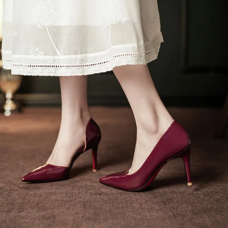 WEISHIBANGWEI Slim Heel High Heels Women's-17