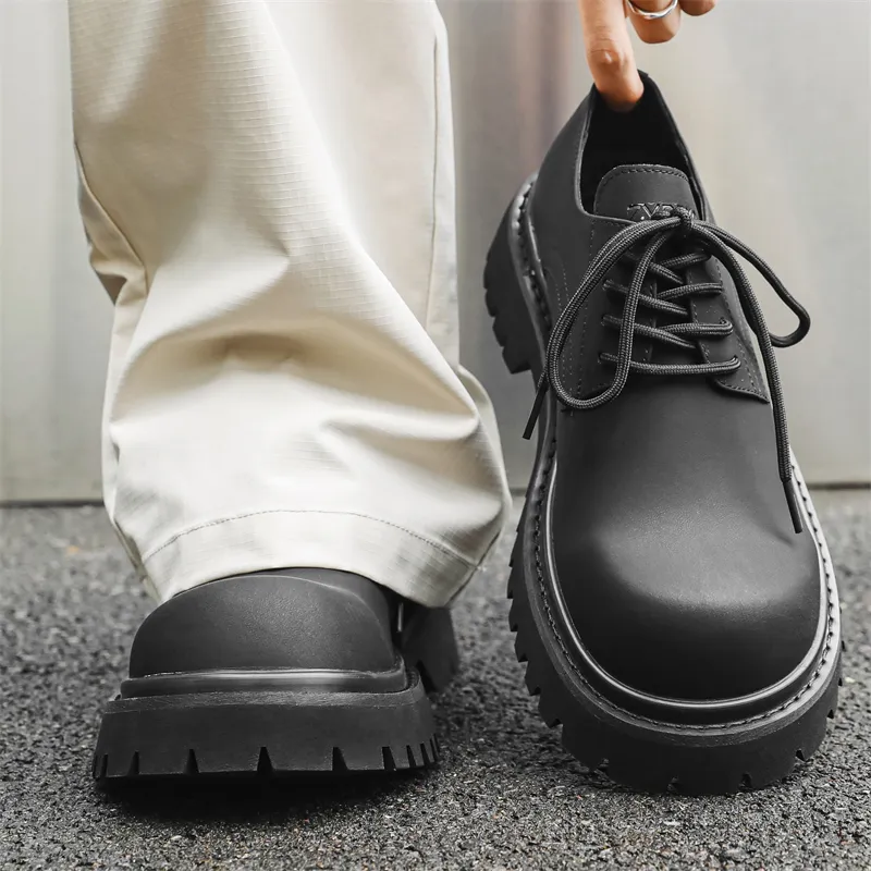 WEISHIBANGWEI Men's Casual Shoes Men's Black-3