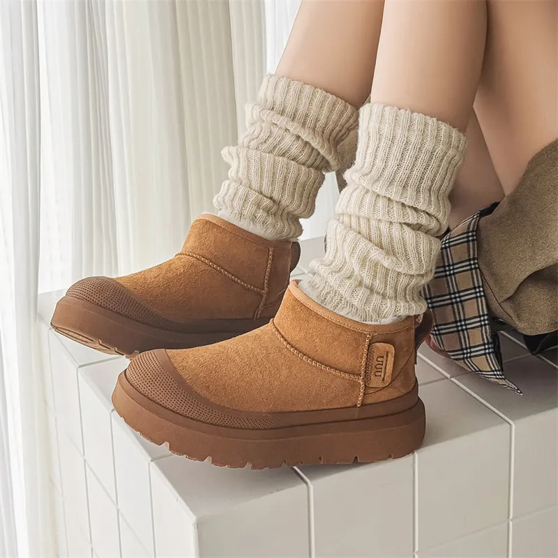 WEISHIBANGWEI Short Snow Boots Unisex-13